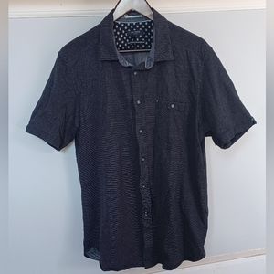 Ted Baker London Men's short sleeve size 7 in black